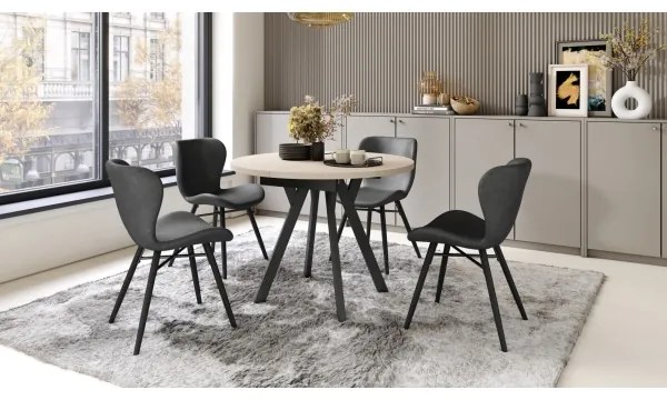 Jedálenský stôl ARTUR béžový/čierny