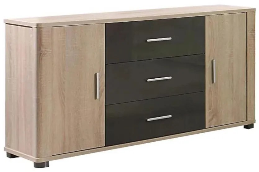 Systémový nábytok komoda Fill 4 2D3S Sonoma/Grafit