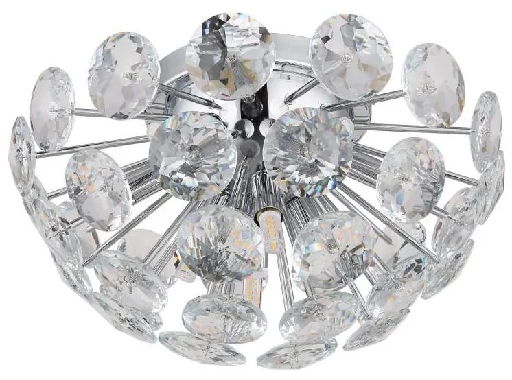 Globo 16047DC - Stropné svietidlo VIRINA 10xG9/7W/230V lesklý chróm pr. 39 cm