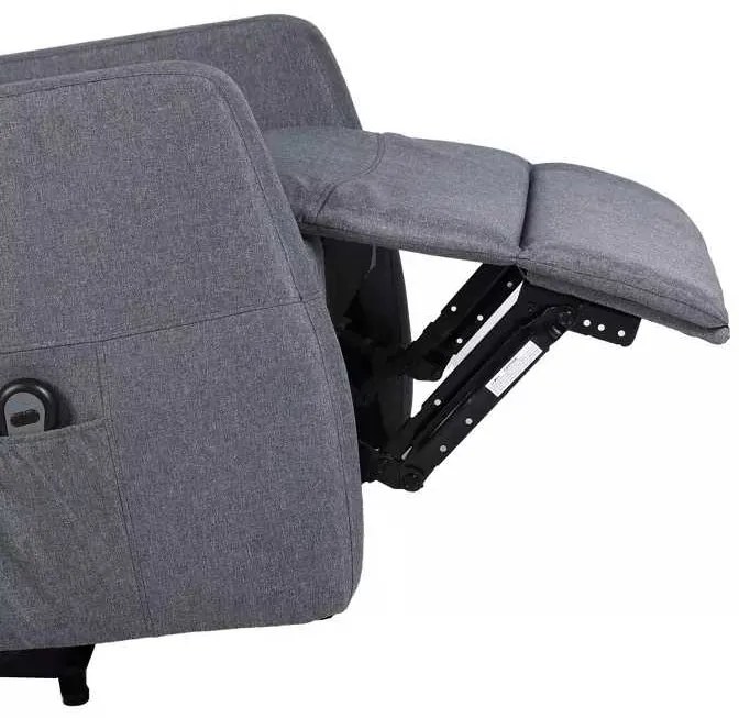 LuxuryForm DESIGN Elektricky polohovateľné televízne kreslo SEMIR - šedé