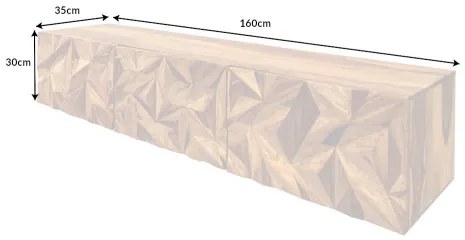 TV-skrinka 43708 Stone 160cm Drevo Palisander  - Komfort-nábytok
