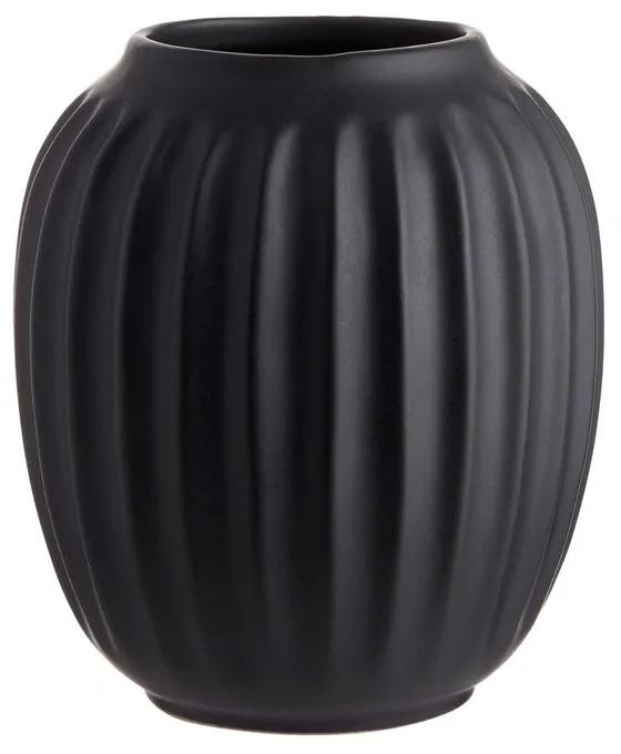 Butlers LIV Keramická váza 10 cm - čierna