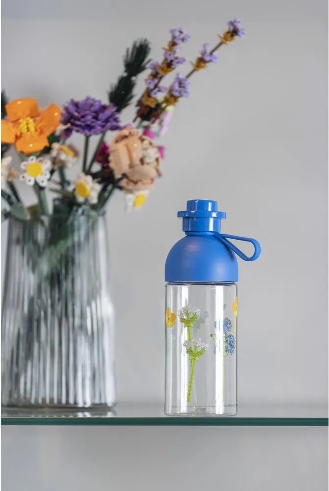 Modrá detská fľaša 500 ml Meadow Flowers – LEGO®
