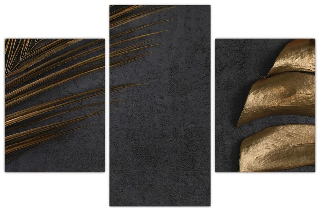 Obraz sa zlatými listami (90x60 cm)