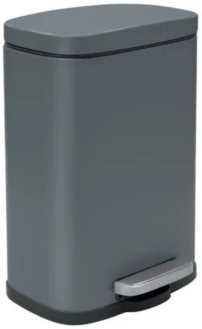 Spirella Spirella pedálový odpadkový kôš akira matná šedá oceľ soft-close 12 l 10.21560