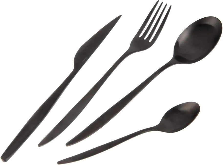 Čierny antikoro príbor 24 ks – Orion