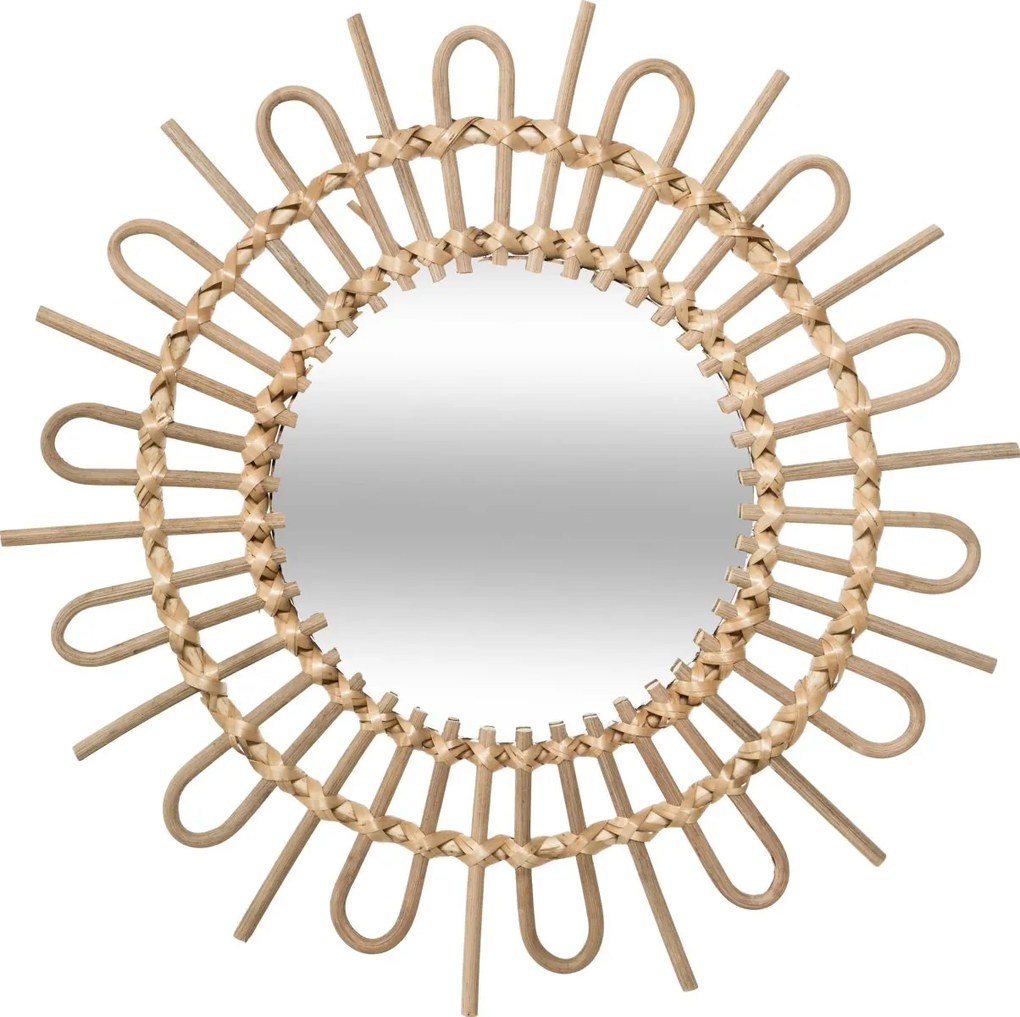 Zrkadlo Sunny, hnedé