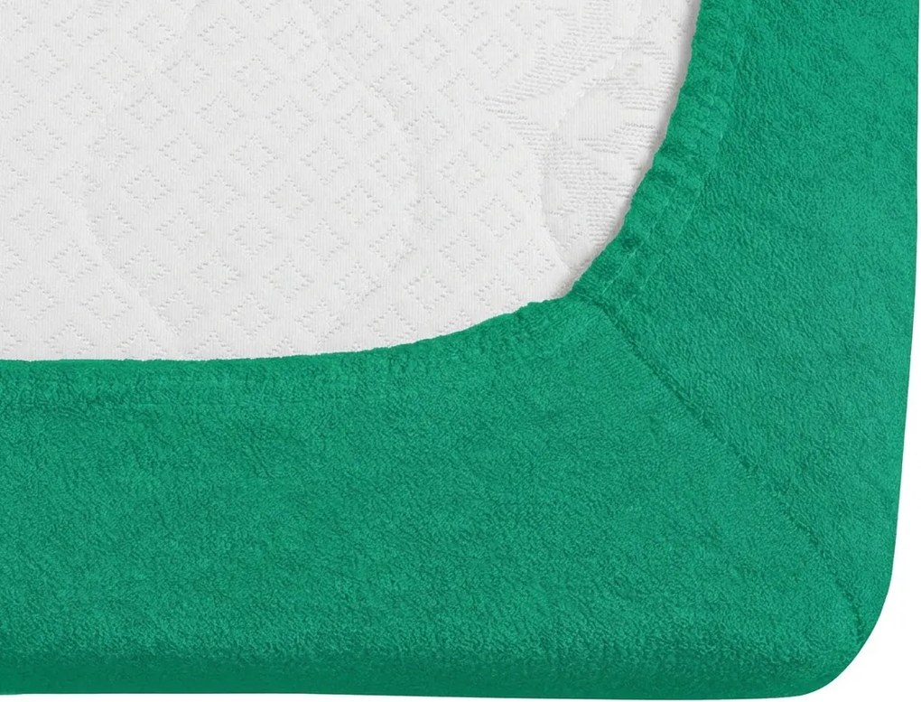 Froté plachta do detskej postieľky PREMIUM 60x120 cm mentolová