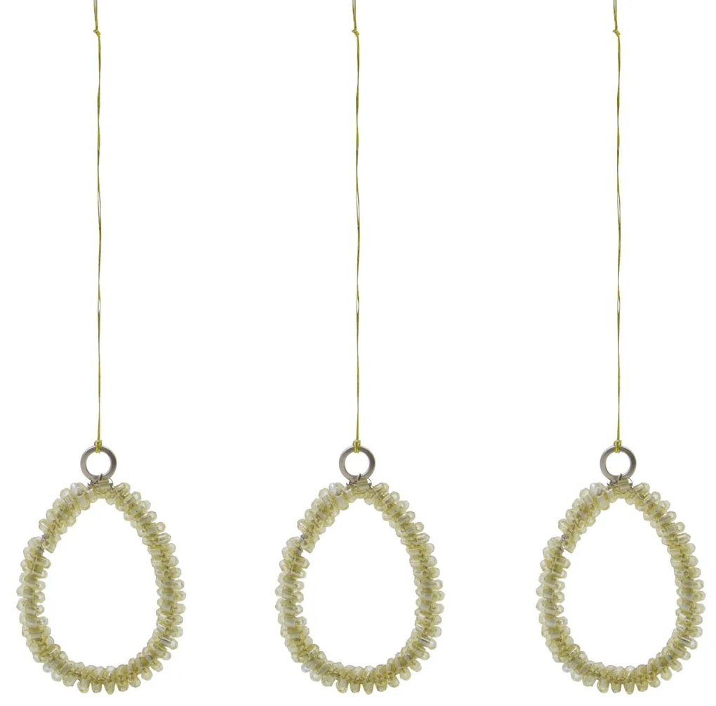 House Doctor Veľkonočná dekorácia Tiny Egg – sada 3 ks