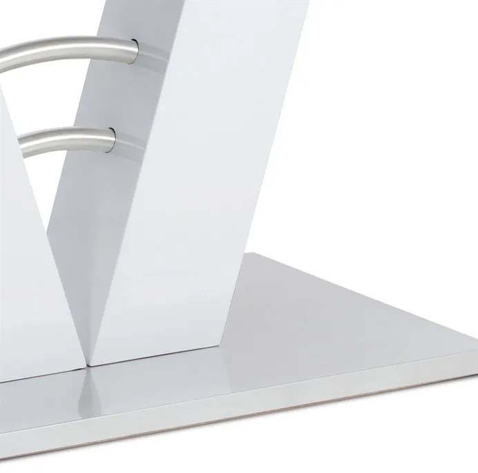 BONTEC Jedálenský stôl rozkladací 120-160x80 cm, mdf, biela, HT-510 WT Farba: Biela