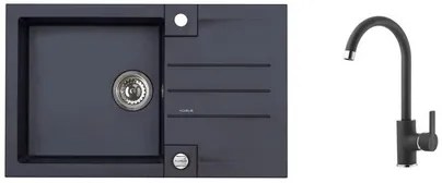 Alveus Set Rock 130 + baterie Tonia set drezu a batérie rock 130 + tonia / 91 čierna SETA068