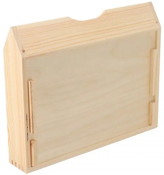Čisté dřevo Drevený organizér na dokumenty, stohovateľný, na A4, na šírku