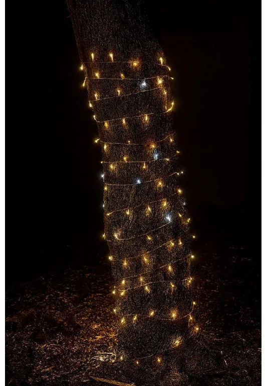 Vianočné svetielka vonkajšie FLASH teplá biela 100 LED