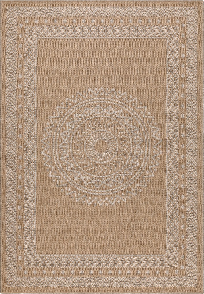 Ayyildiz, Kusový koberec Dhaka 8714 Beige, 140x200, béžová, chodba / predsieň