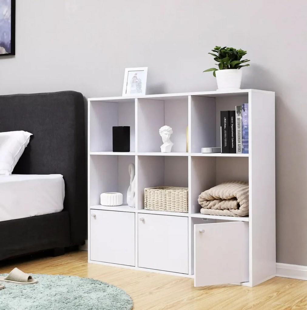 Knižnica Vasagle Morris biela