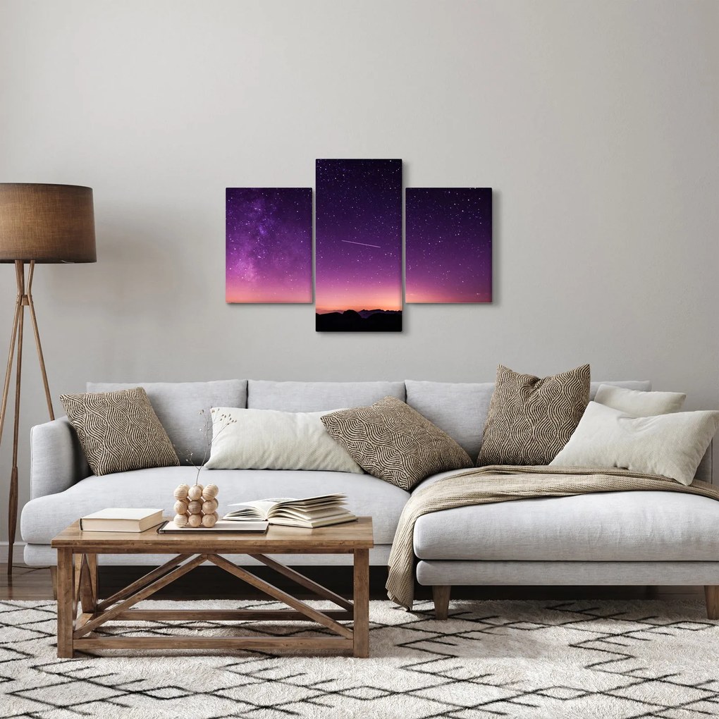 Obraz oblohy s padajúcou hviezdou (90x60 cm)
