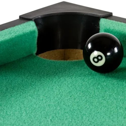 GamesPlanet® 11760 Mini pool biliard s príslušenstvom 92 x 52 x 19 cm, čierna