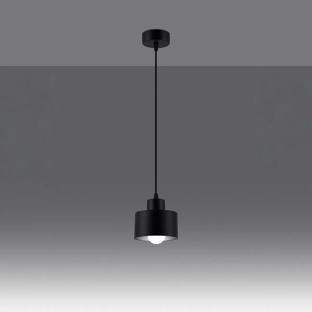 Závesné svietidlo Savar 1, 1x čierne kovové tienidlo