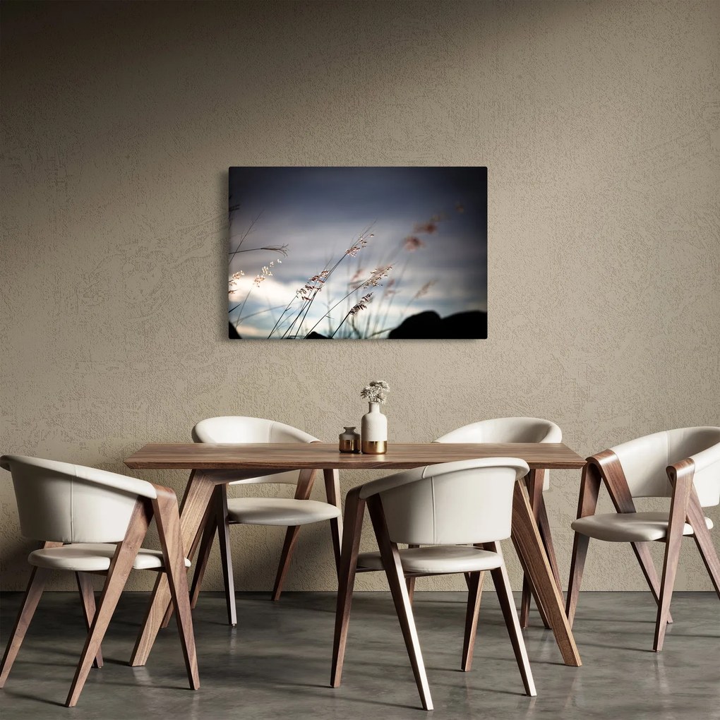 Obraz - Lúčne kvety pri jazere (90x60 cm)