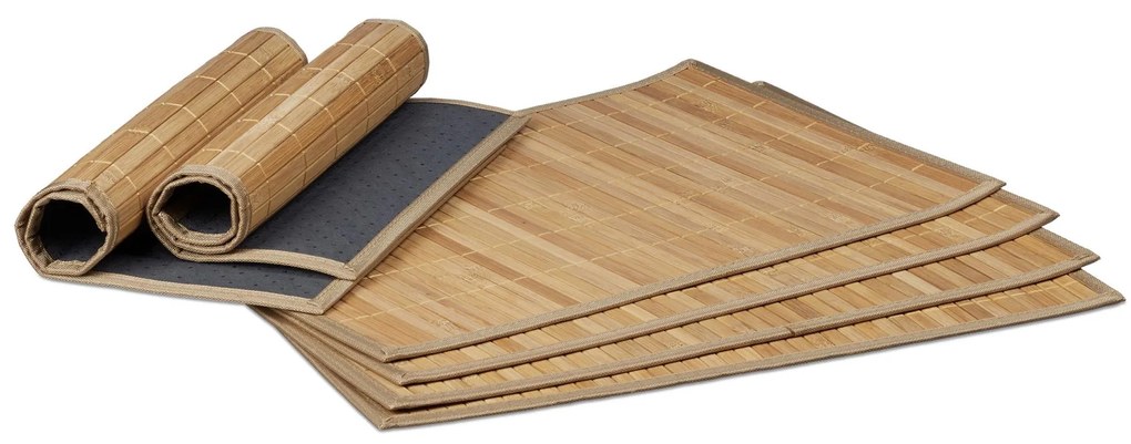 6-dielne prestieranie na jedálenský stôl RD20505, svetlo hnedá