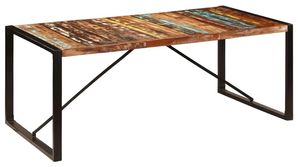 Jedálenský stôl 200x100x75 cm, recyklovaný masív