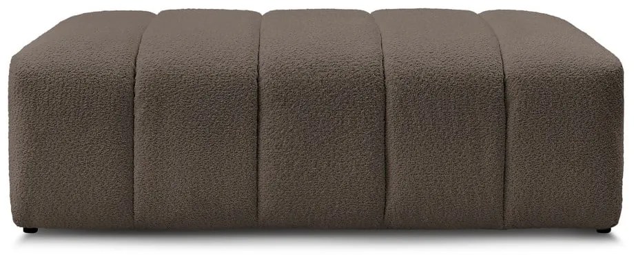 Hnedá podnožka z textílie buklé Annecy – Bobochic Paris