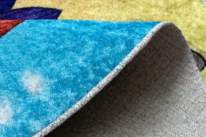 Dywany Łuszczów, Detský kusový koberec Junior 51594.801 Ocean, 120x120 (priemer) kruh, viacfarebná, detská izba