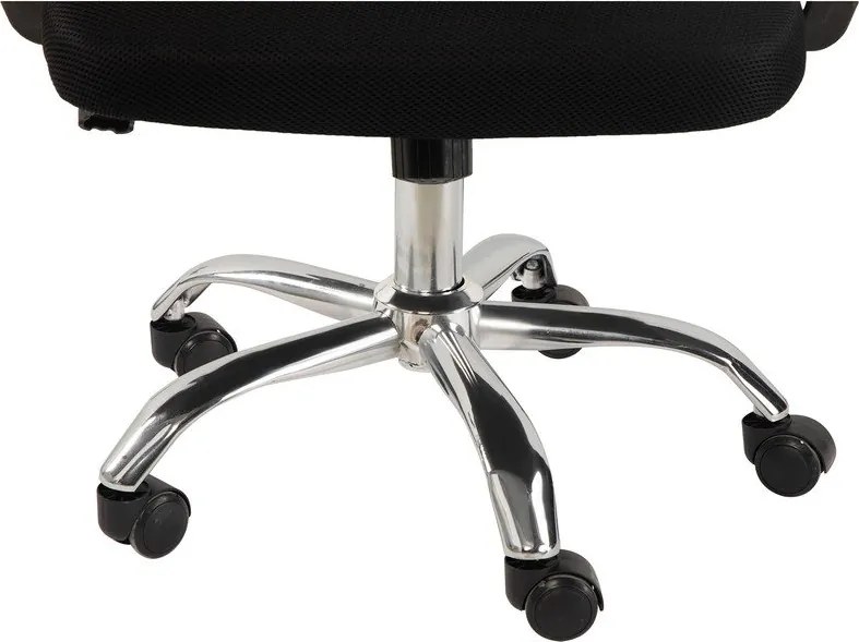 Čierna čalúnená kancelárska stolička Evon – Bonami Essentials