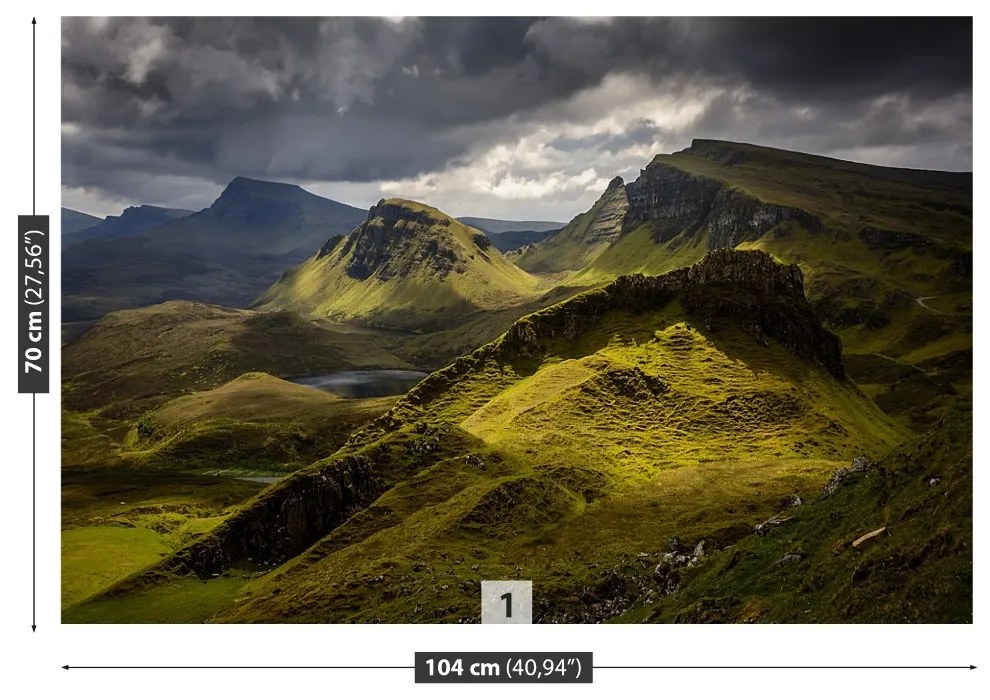 Fototapeta Vliesová Quiraing škótsko 152x104 cm