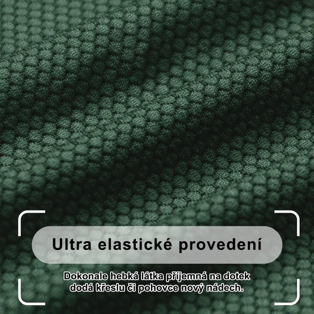 Ultra elastický poťah na trojmiestnu pohovku BestBerg / zelená