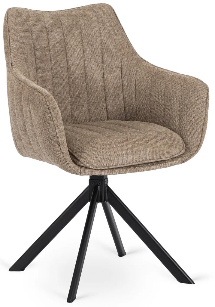 PROXIMA.store - Čalúnená otočná stolička MUMBAI FARBA: sivá