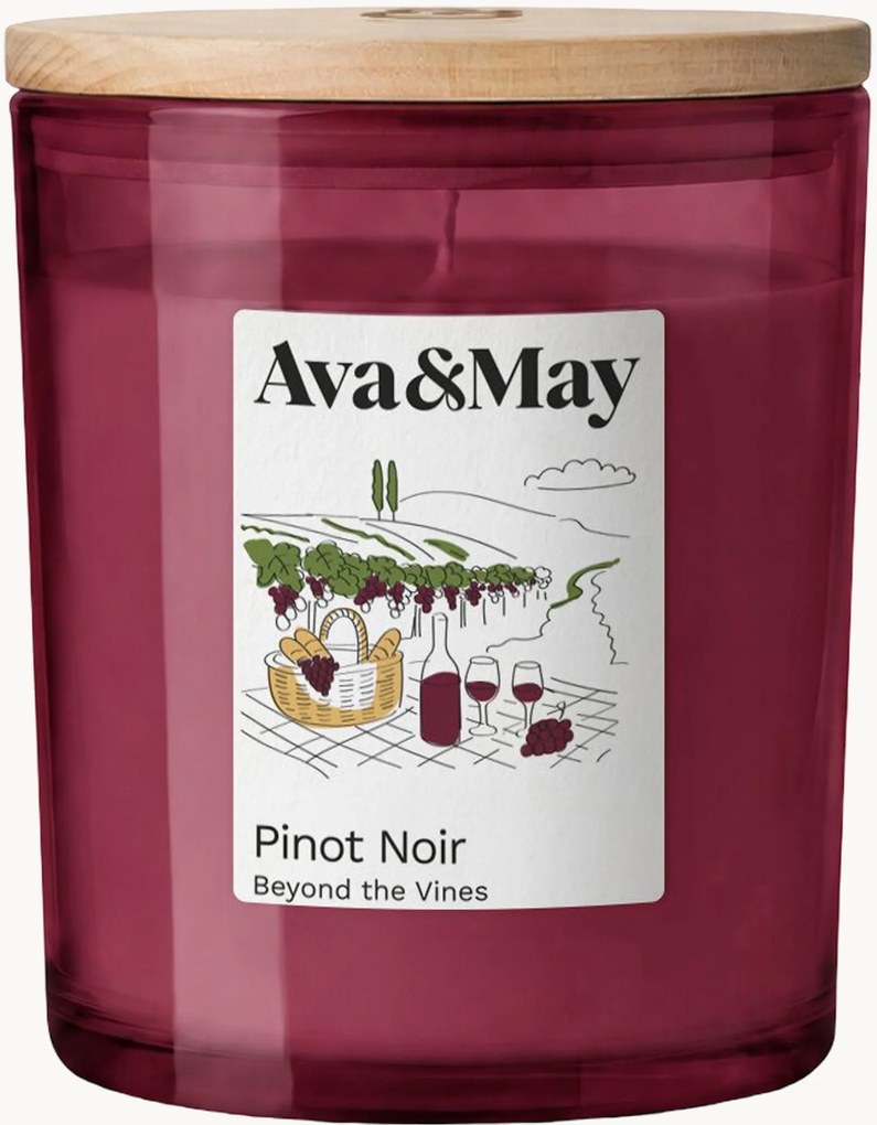 Vonná sviečka Pinot Noir (Raspberry, Peach & Blackcurrant)