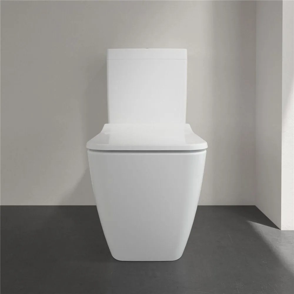 VILLEROY &amp; BOCH Venticello WC sedátko s poklopom SlimSeat (wrapover), s funkciou QuickRelease a Softclosing, biela alpská, 9M79S101