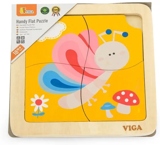 Puzzle na podložke Viga 50136 motýľ
