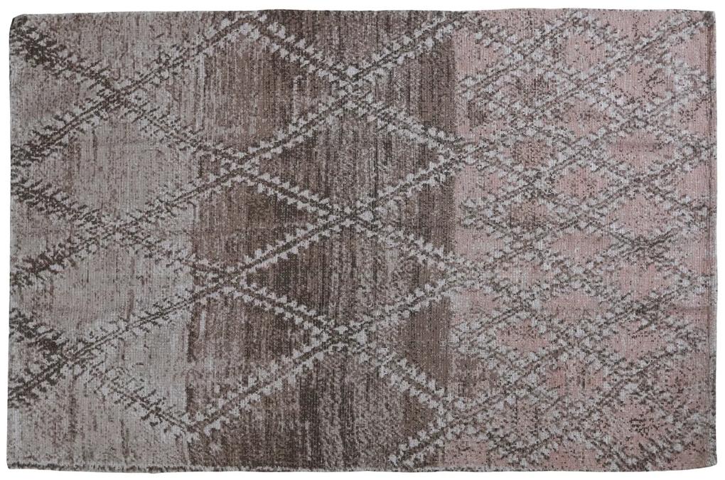 Ružový koberec s ornamentami Rug French print dusty rose - 120*180cm