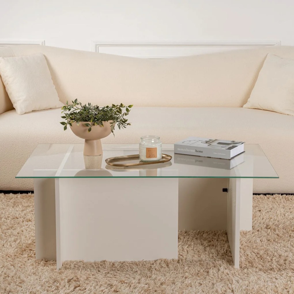 Konferenčný stolík Vetrino Wooden White