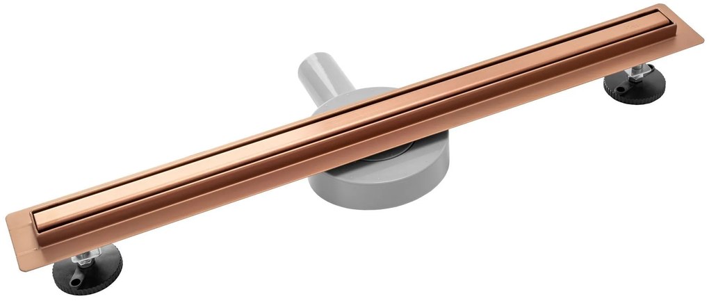 Rea Neo Slim Pro, odtokový žľab 60 cm, medená matná, REA-G0650