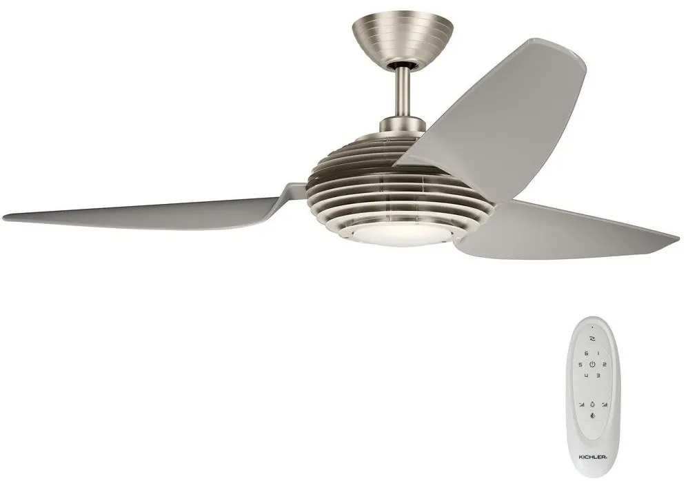 Elstead Kichler KLF-VOYA-60-BS -LED Stmievateľný stropný ventilátor VOYA LED/14W/230V+DO ED0441