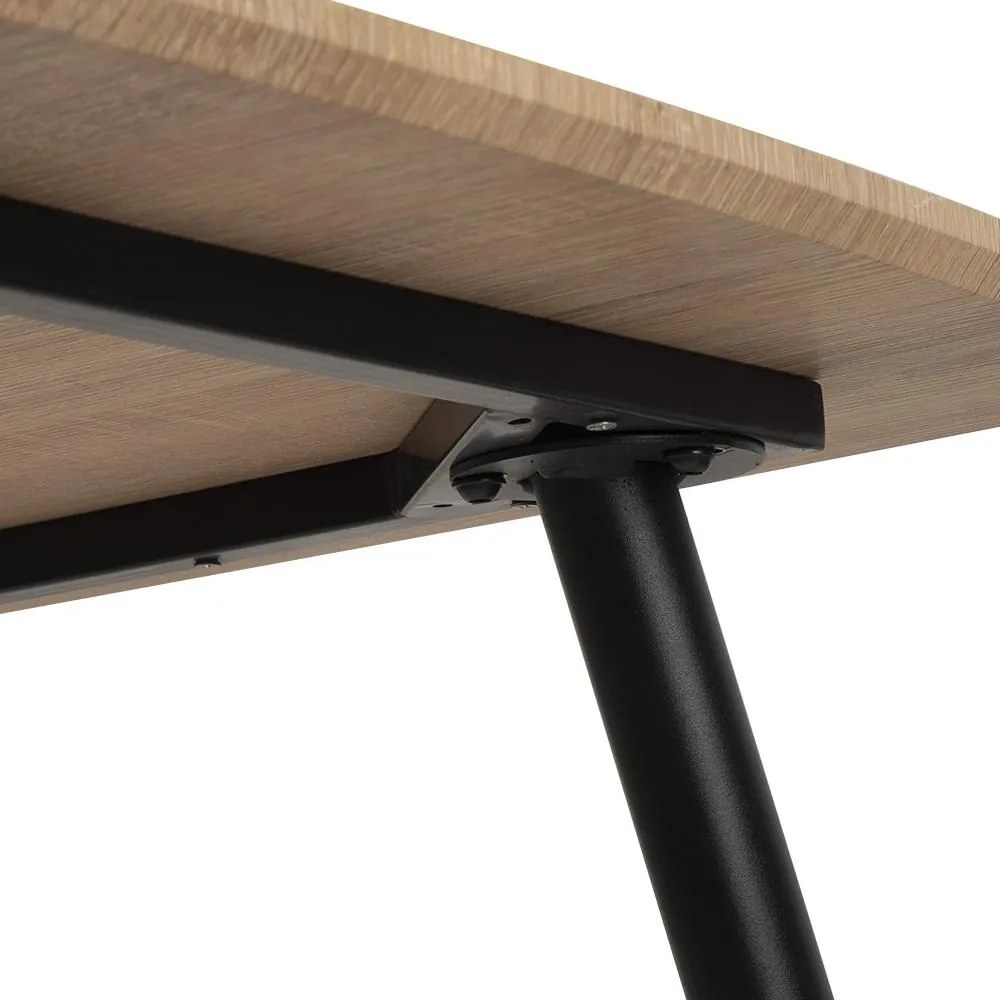 Jedálenský set 4x stoličky + stôl 120 cm AVENBERG NATURAL, sivá