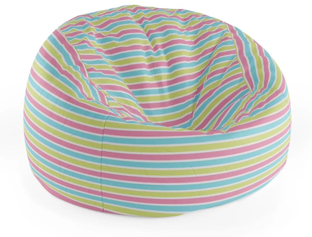 Sablio Sedací vak Cocoon Prúžky - 115 x 75 cm x 45 cm