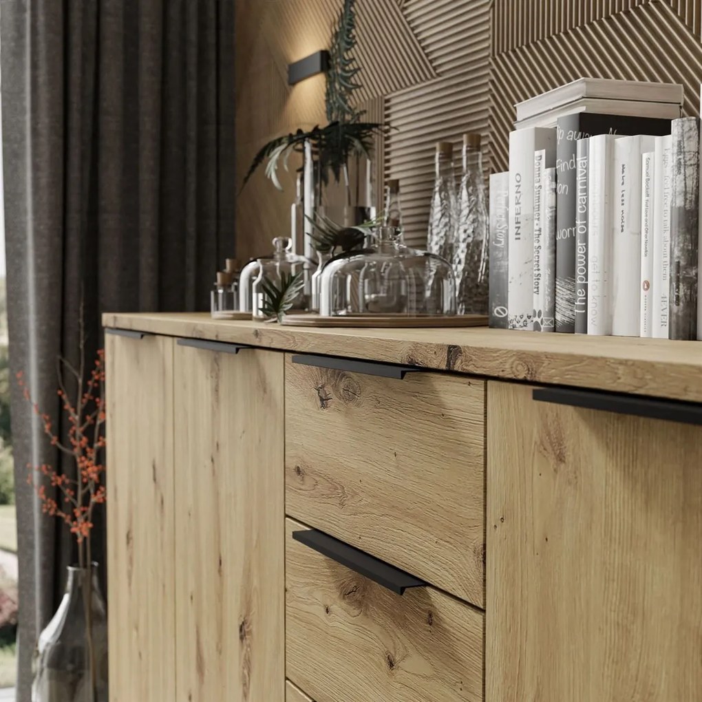 VALBO KOMODA DUB ARTISAN 178 cm