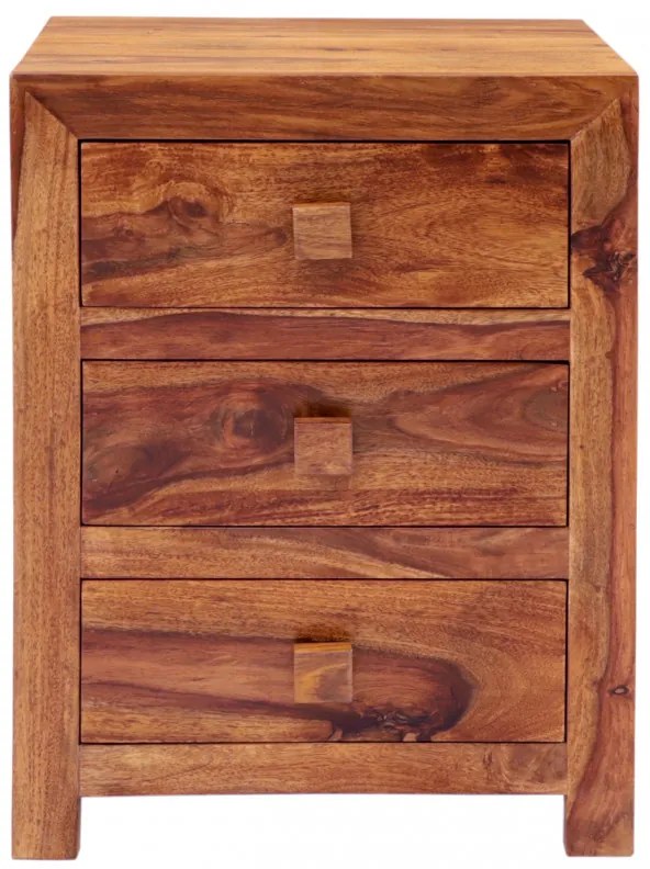Nočný stolík Kali 45x60x40 indický masív palisander Only stain