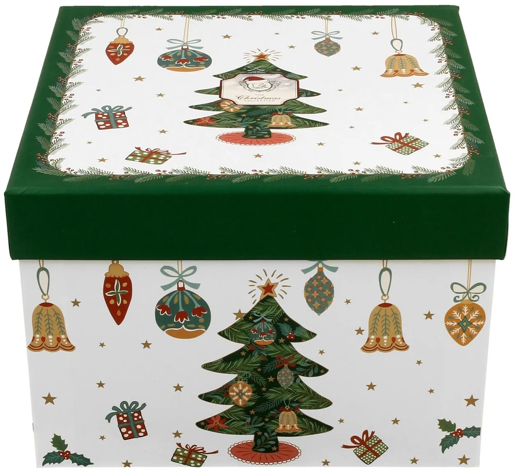 Porcelánová šálka s podšálkou Christmas Tree 250 ml sada 2ks
