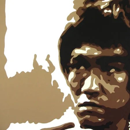 Ručne maľovaný POP Art obraz AL Bruce Lee | rôzne rozmery