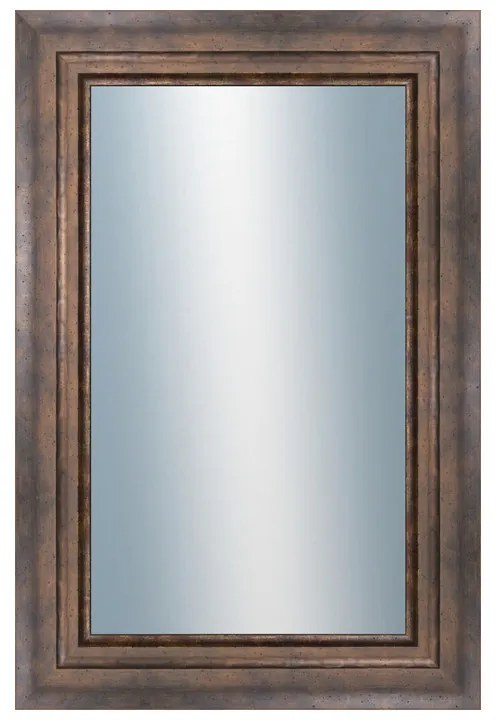 DANTIK - Zrkadlo v rámu, rozmer s rámom 40x60 cm z lišty TRITON široký meď (2951)