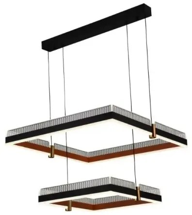 LED Stmievateľný luster na lanku LED/50W/230V 3000-6500K + diaľkové ovládanie