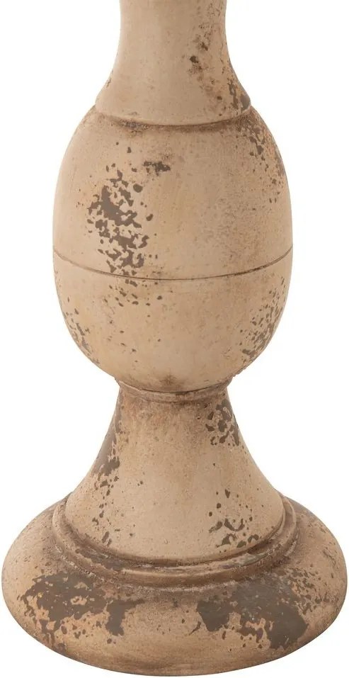 Béžový antik odkladací stôl Antiqou French - Ø 41*58 cm