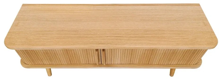 TV stolík v dekore duba v prírodnej farbe 138x50 cm Rove – Woodman