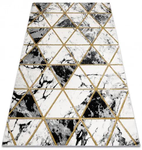 Dywany Łuszczów AKCIA: 80x150 cm Kusový koberec Emerald 1020 black and gold - 80x150 cm