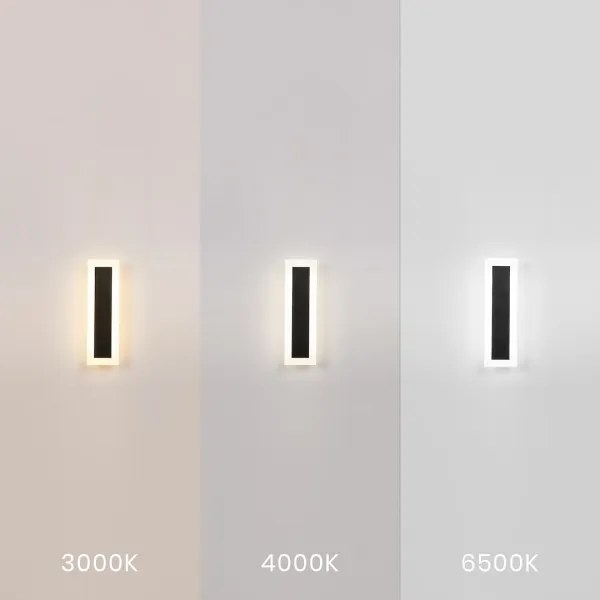 LED vonkajšie nástenné svietidlo WOW LED/10W/230V 3000/4000/6500K 30 cm IP54 čierne